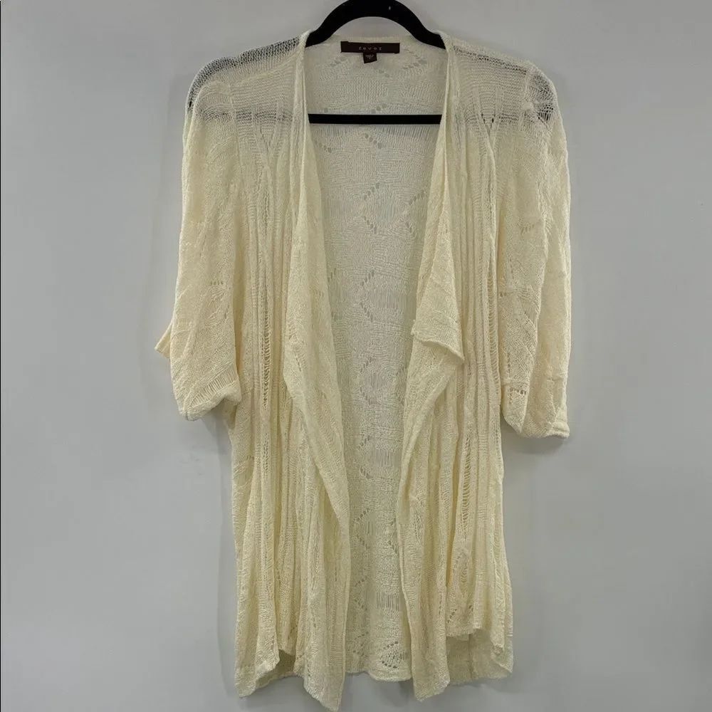 3For$20 Fever Cream Open-Front Cardigan size Large